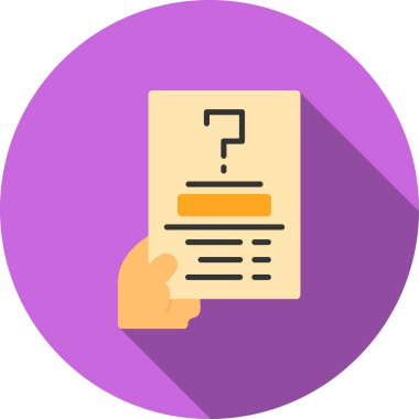 Belge. Web simgesi basit illüstrasyon