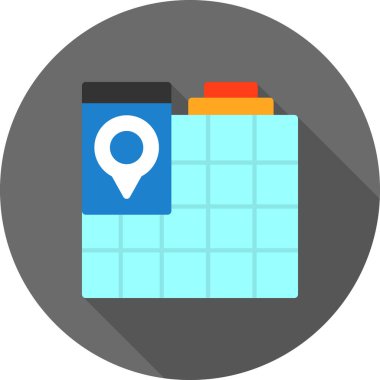 Harita konumu vektör simgesi