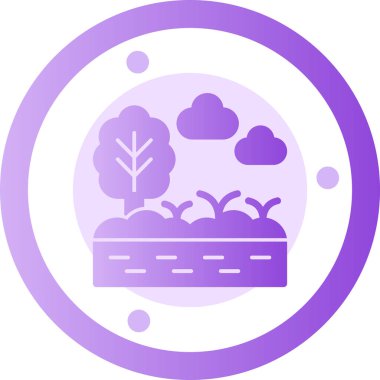 Bir çiftlik simgesinin vektör illüstrasyonu