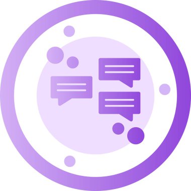 konuşma kabarcığı vektör çizimi