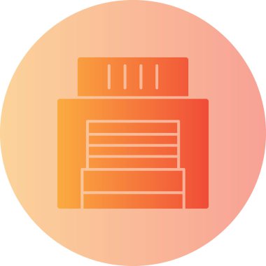 Modern yapı simgesinin vektör illüstrasyonu