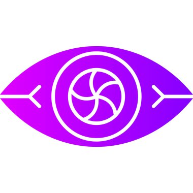 Göz. Web simgesi basit illüstrasyon