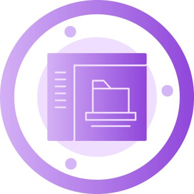 Modern dizüstü bilgisayar simgesinin vektör illüstrasyonu