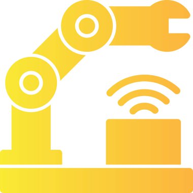 Robotik kol. Basit simge