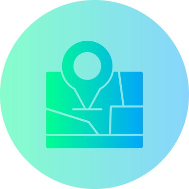 eşsiz konum pin vektör simgesi