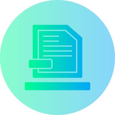 Belge simgesinin vektör illüstrasyonu