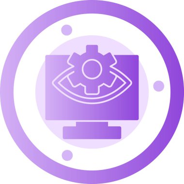 Göz simgesi vektör illüstrasyonu