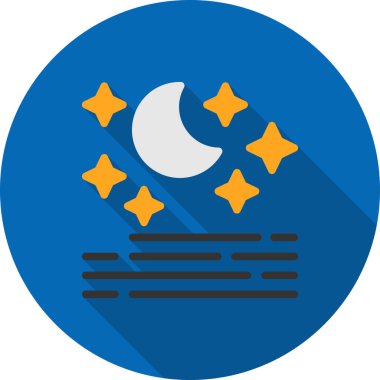 Ay simgesi, vektör illüstrasyonu