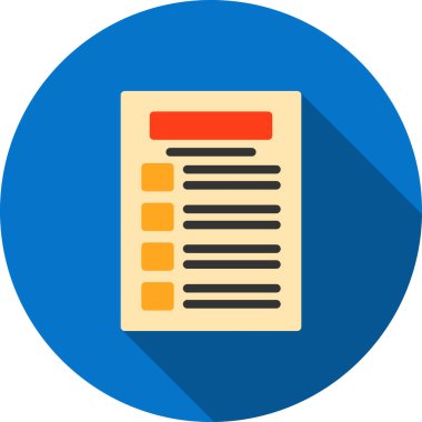 iş düz vektör simgesi