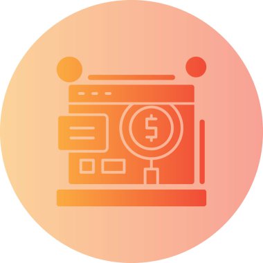 Seo simgesinin vektör illüstrasyonu