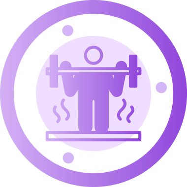 spor salonu ikonu vektör illüstrasyonu