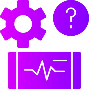 Bir dişli simgesini vektör çizim