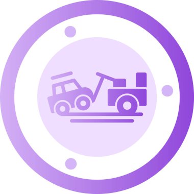 Bir kamyon simgesinin vektör çizimi