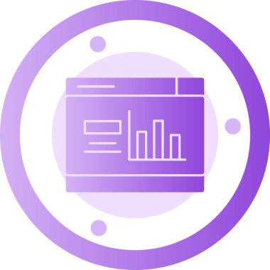 iş grafiği ikon vektör illüstrasyonu.