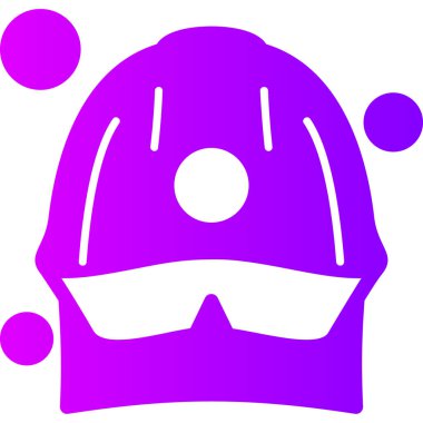 Kapaklı bir maskenin vektör illüstrasyonu