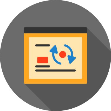 iş verisi düz simgesi düz biçimli