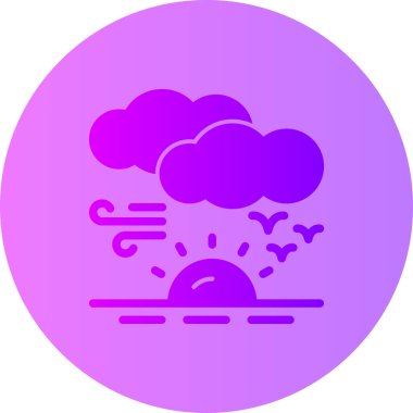 Bulut simgesi vektör illüstrasyonu