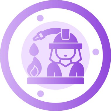 Bir kadın simgesinin vektör illüstrasyonu