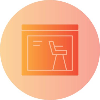 Mobilya simgesinin vektör illüstrasyonu