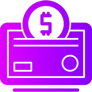 Nakit Dolar finans simgesi - taslak biçimi