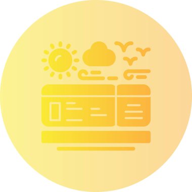 Modern bir simgenin vektör illüstrasyonu