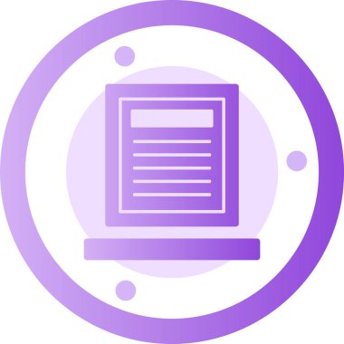 belge simgesi vektör illüstrasyonu