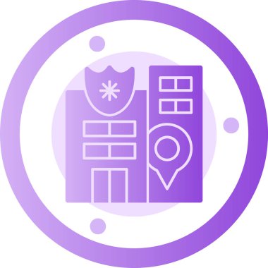 harita konumu ikon vektör illüstrasyonu