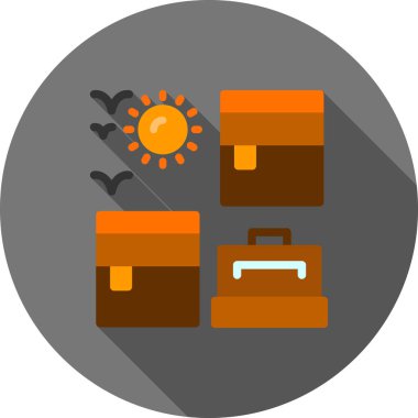 seyahat simgesi vektör çizimi