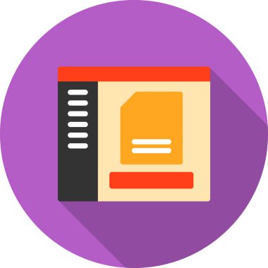 Dosya. Web simgesi basit illüstrasyon