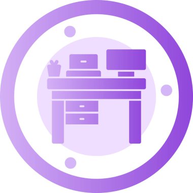 Mobilya. Web simgesi basit illüstrasyon