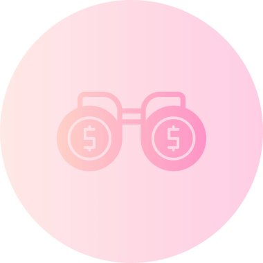 Para için. Web simgesi basit illüstrasyon