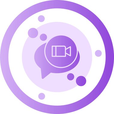 Konuş. Web simgesi basit illüstrasyon