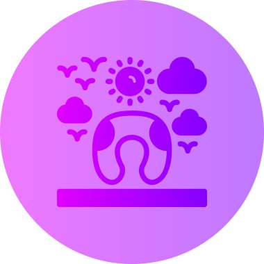 Güzel bulut. Basit resimleme