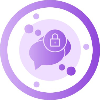 Konuş. Web simgesi basit illüstrasyon