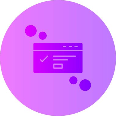 Bir bilgisayar simgesinin vektör illüstrasyonu