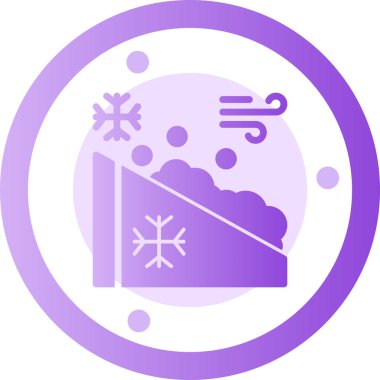 Kar modern simgesinin vektör illüstrasyonu