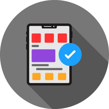 işaretleme işareti, basit vektör illüstrasyon tasarımı