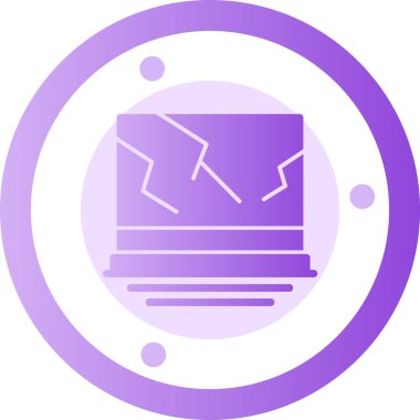 Bir benzin istasyonu simgesinin vektör illüstrasyonu