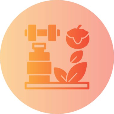 Bir çiftlik simgesinin vektör illüstrasyonu