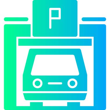 vektör illüstrasyon işareti simgesi park yeri