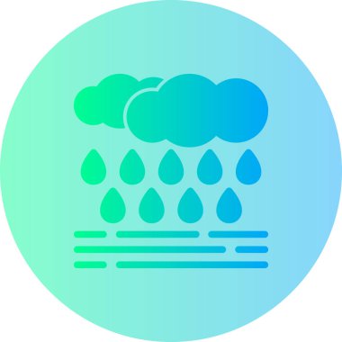 Hava durumu. Web simgesi basit illüstrasyon