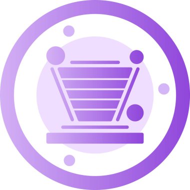 Alışveriş arabası ikon vektör illüstrasyonu