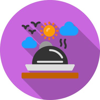 Tek bir uydu simgesinin vektör çizimi