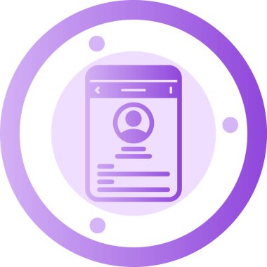 Bir smartphone simge vektör çizim