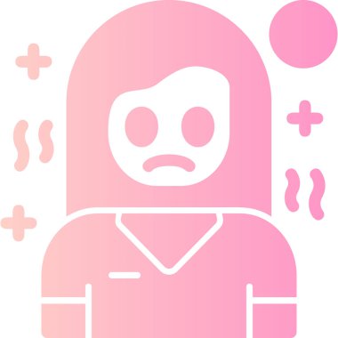 kadın simge vektör illüstrasyonu