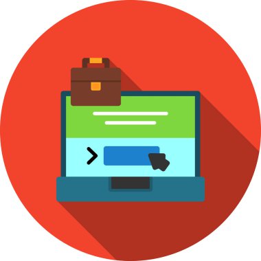 Alışveriş web simgesi, basit vektör illüstrasyonu