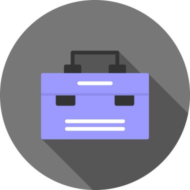 Bir robotun modern simgesinin vektör çizimi