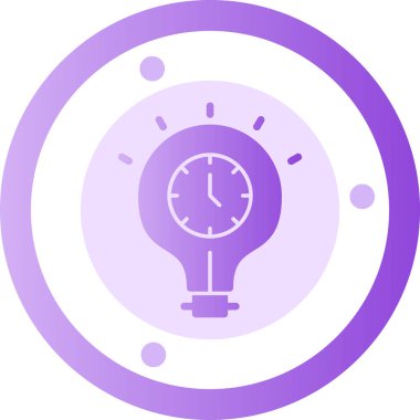 Saat simgesi vektör illüstrasyonu