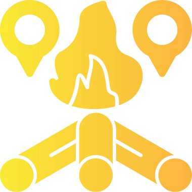 harita simgesinin vektör illüstrasyonu