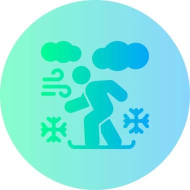 Kış. Web simgesi basit illüstrasyon